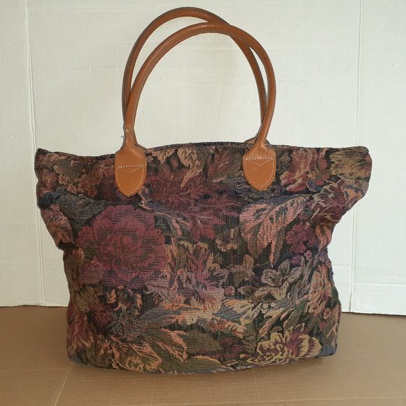 Talbots Fall Bag Bowler Style Handle - Picture 2 of 5